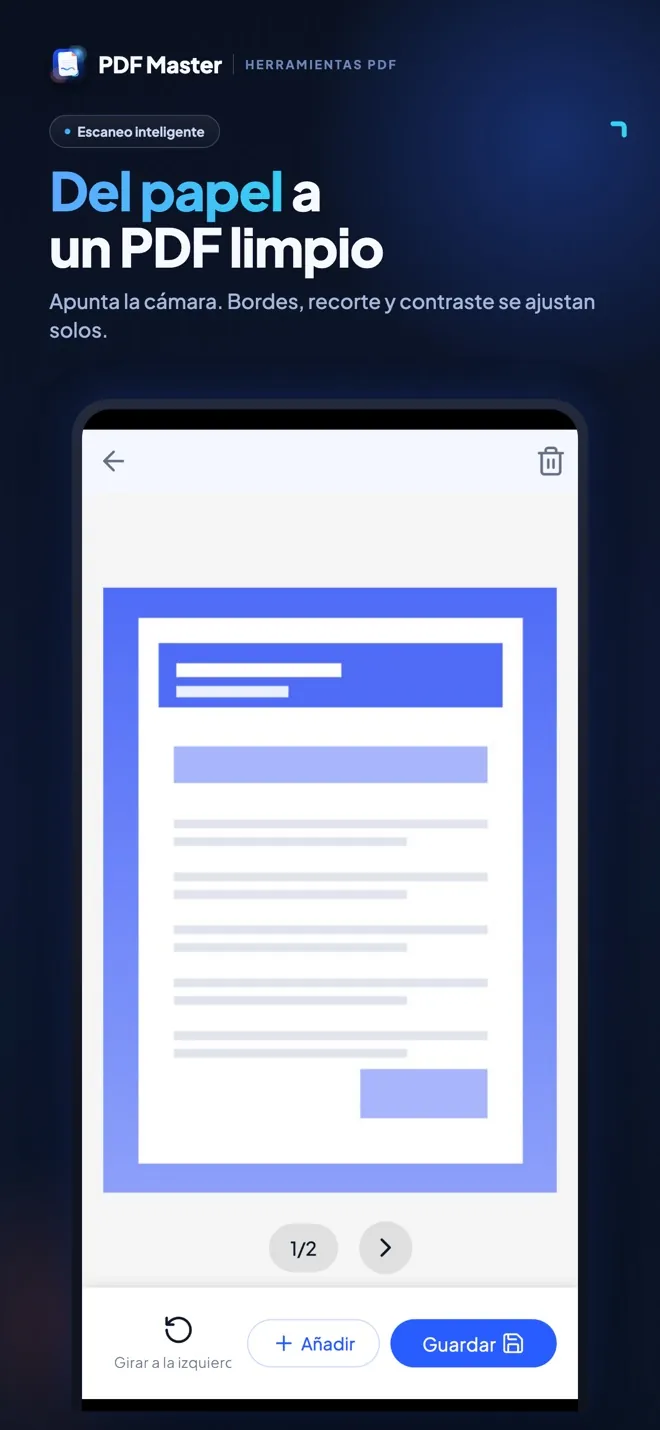 Pantallas de PDF Master